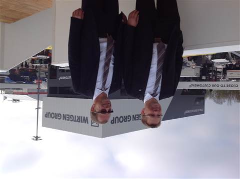 Wirtgen managing directors Stefan (L) and Juergen Wirtgen