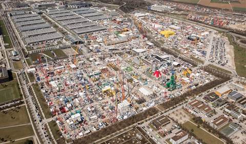 Bauma 2013 from the air