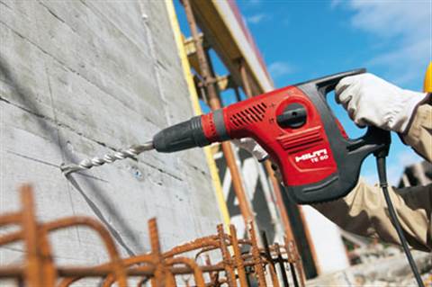 The TE 50, at 5.7 kg, is the smallest of Hiltiâ€™s additions to its combi-hammer range